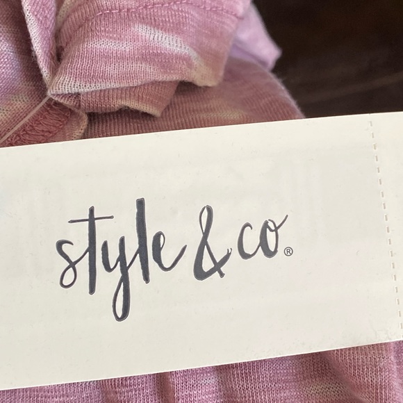 Style & Co // soft, stretch, ruffle sleeve tee - Picture 3 of 7